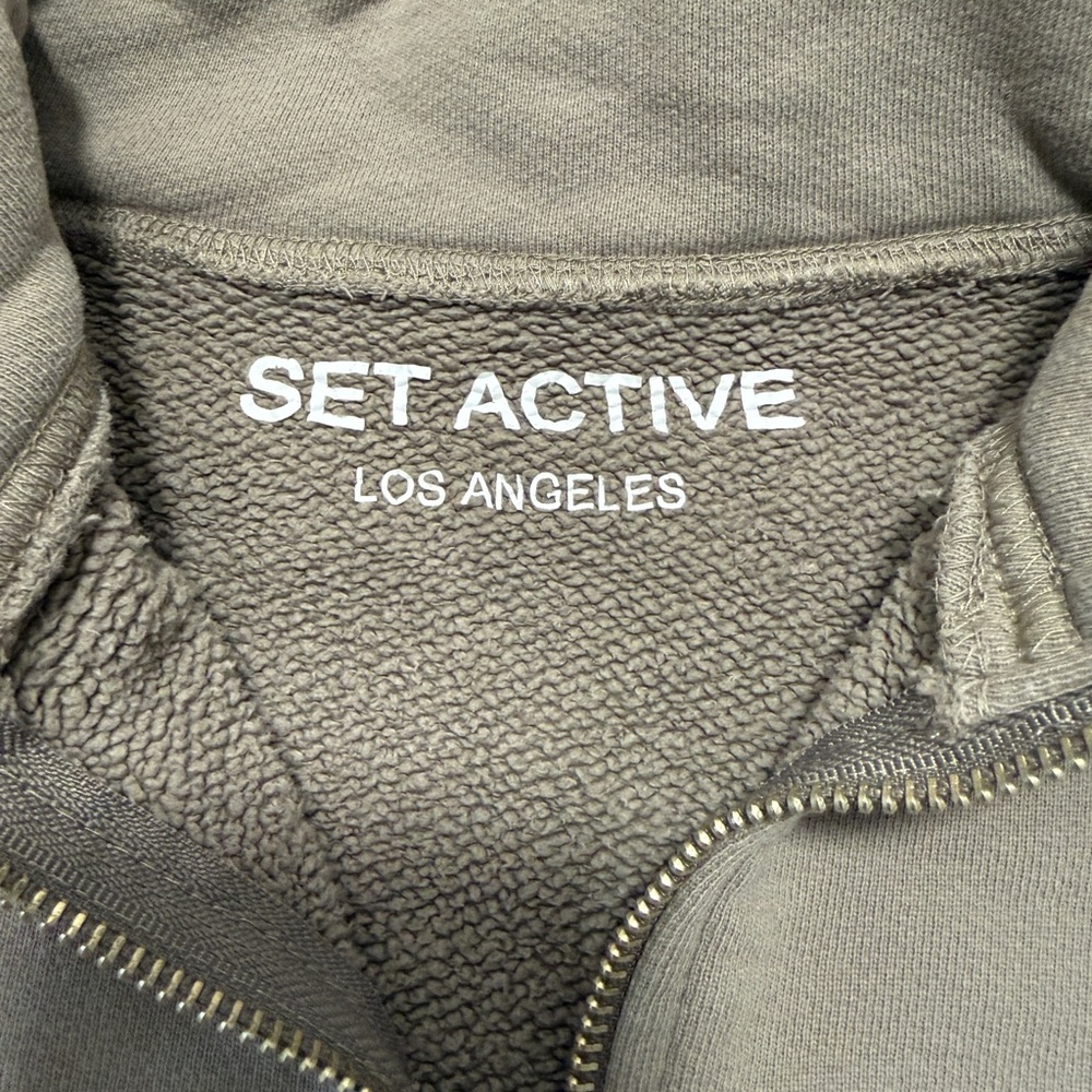SET Active Women’s Gray Quarter-Zip Size S - Picture 3 of 5